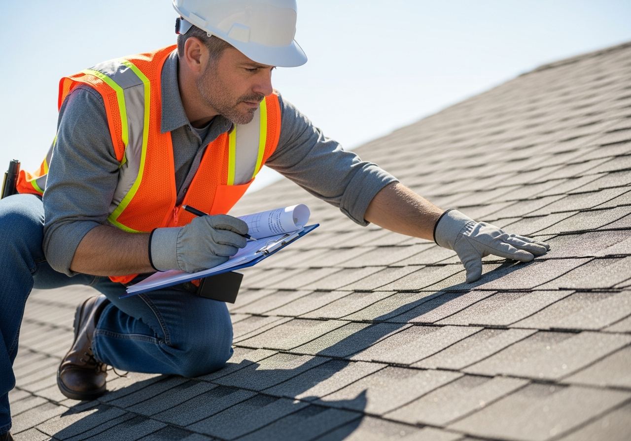 Professional roof inspection